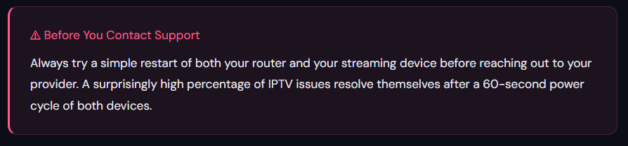 how to fix common troubleshoot issues with your iptv before contacting support